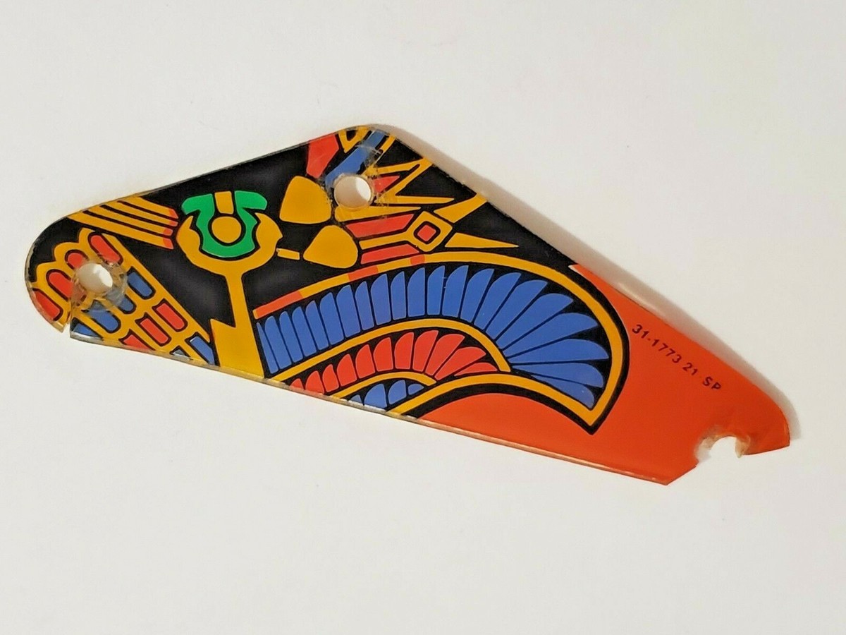 ORIGINAL WILLIAMS INDIANA JONES PINBALL MACHINE PLAYFIELD PLASTIC