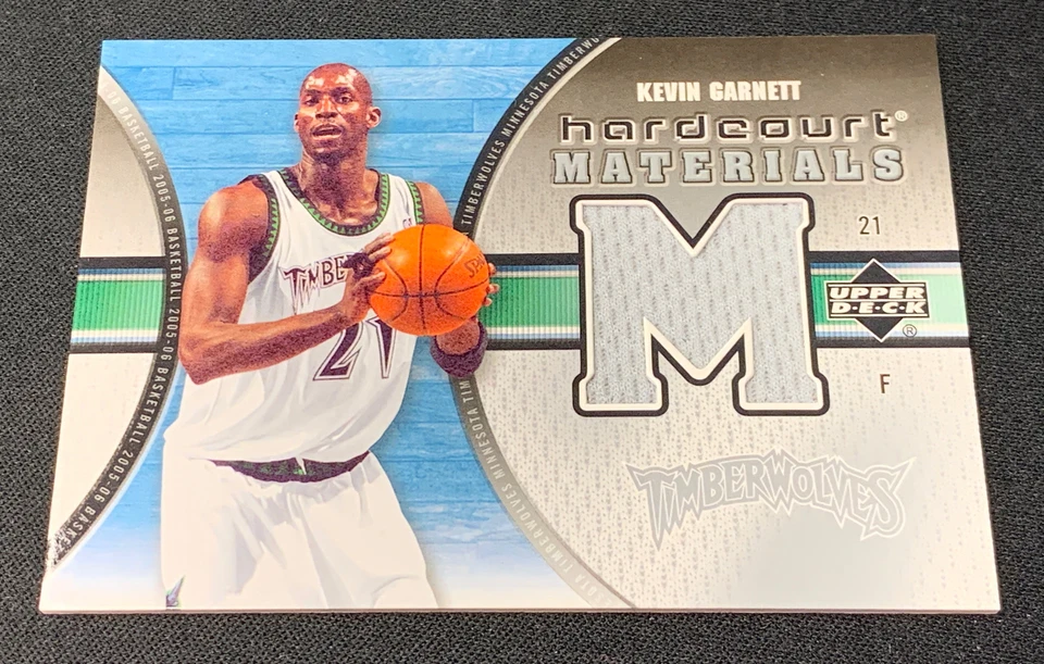 2005 Upper Deck Kevin Garnett Hardcourt Materials Timberwolves Basketball Card  - Image 2 of 4