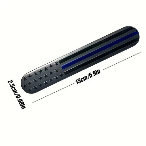 2Pcs Metal Black American USA Flag Map Emblems Car Trunk Badge Decal Sticker - Bild 2 von 7