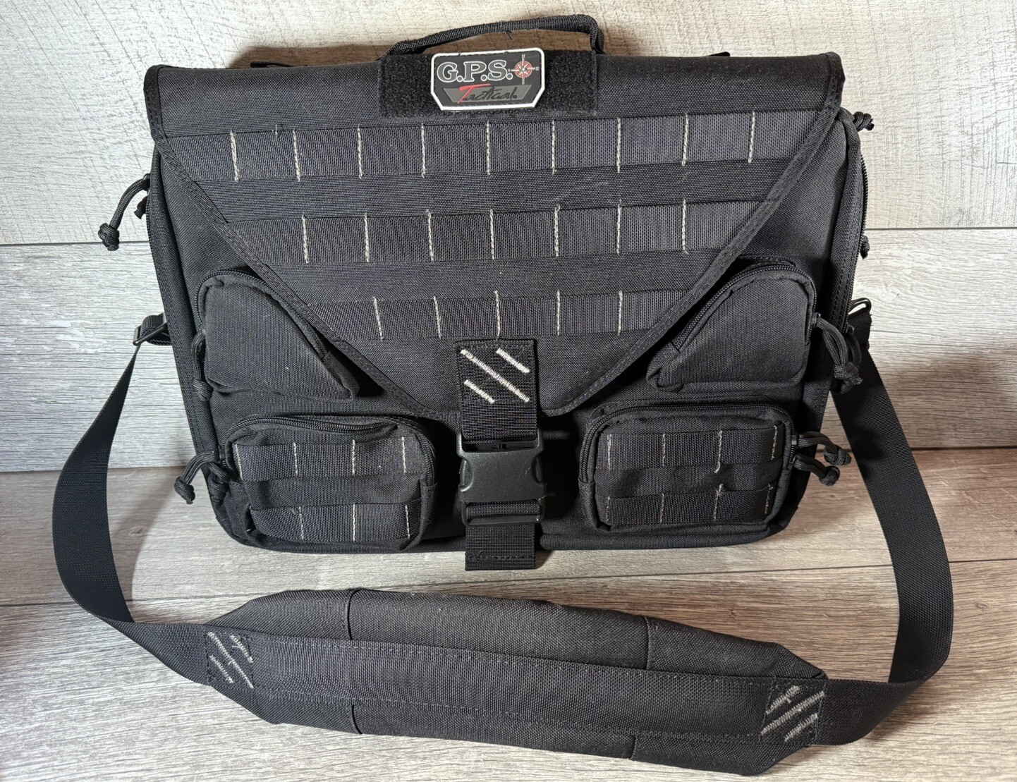GPS Tactical Range BACKPACK Shoulder Bag Case Pistol Gun Black Laptop