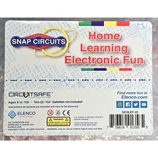 Elenco Snap Circuits Home Learning Electronic Fun With Circuitsafe SCHLEF-25