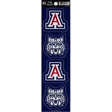 arizona wildcats ncaa college spirit car auto sticker decal quad set made in usa