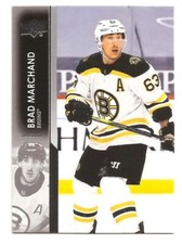 2021-22 Upper Deck Series 1 Hockey Bruins Brad Marchand Card #17