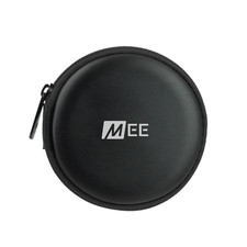 Premium Brushed Vinyl Round Zipper Carrying Case for Earphones Pack of 10 