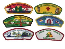 Lot of Mississippi Councils 1/2 Dozen BSA CSPs Mint CSP (BHP1912)