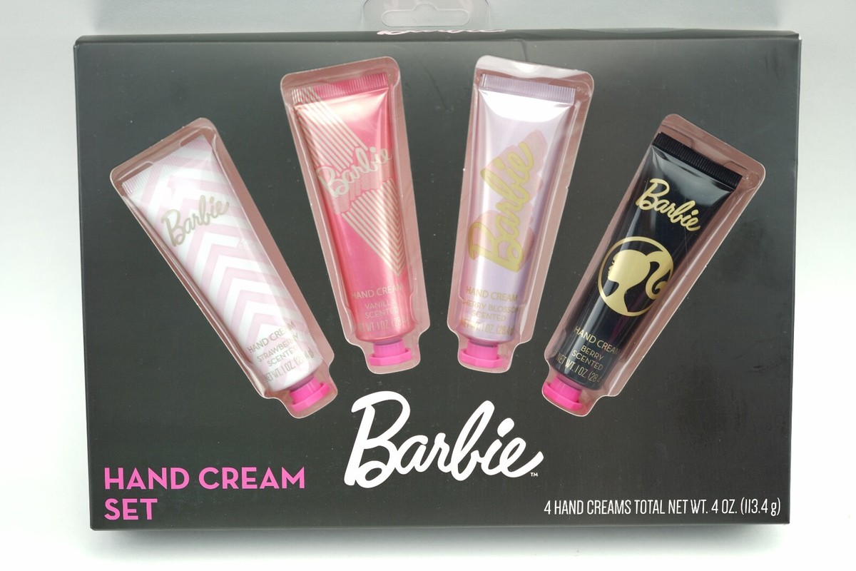 BARBIE Hand Cream Set Strawberry, Vanilla, Berry, Cherry Blossom