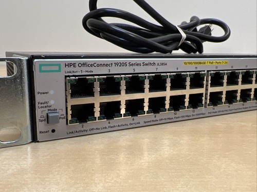 HP OfficeConnect JL385A 1920S 24G PoE+24 Port PoE+ Gigabit Switch - Picture 2 of 4