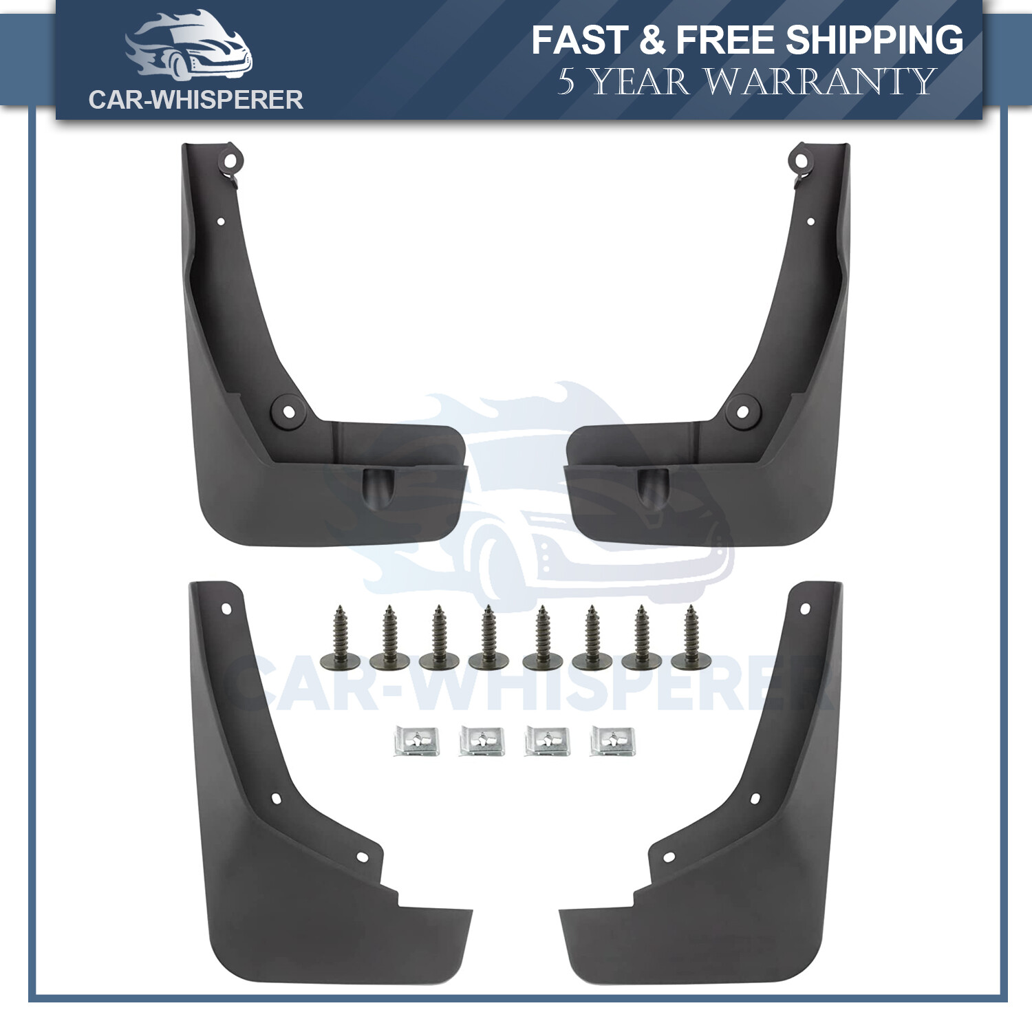 Mud Flaps Splash Guards Mudguard Fender Front Rear For Buick Encore 2019 2020 4x-image