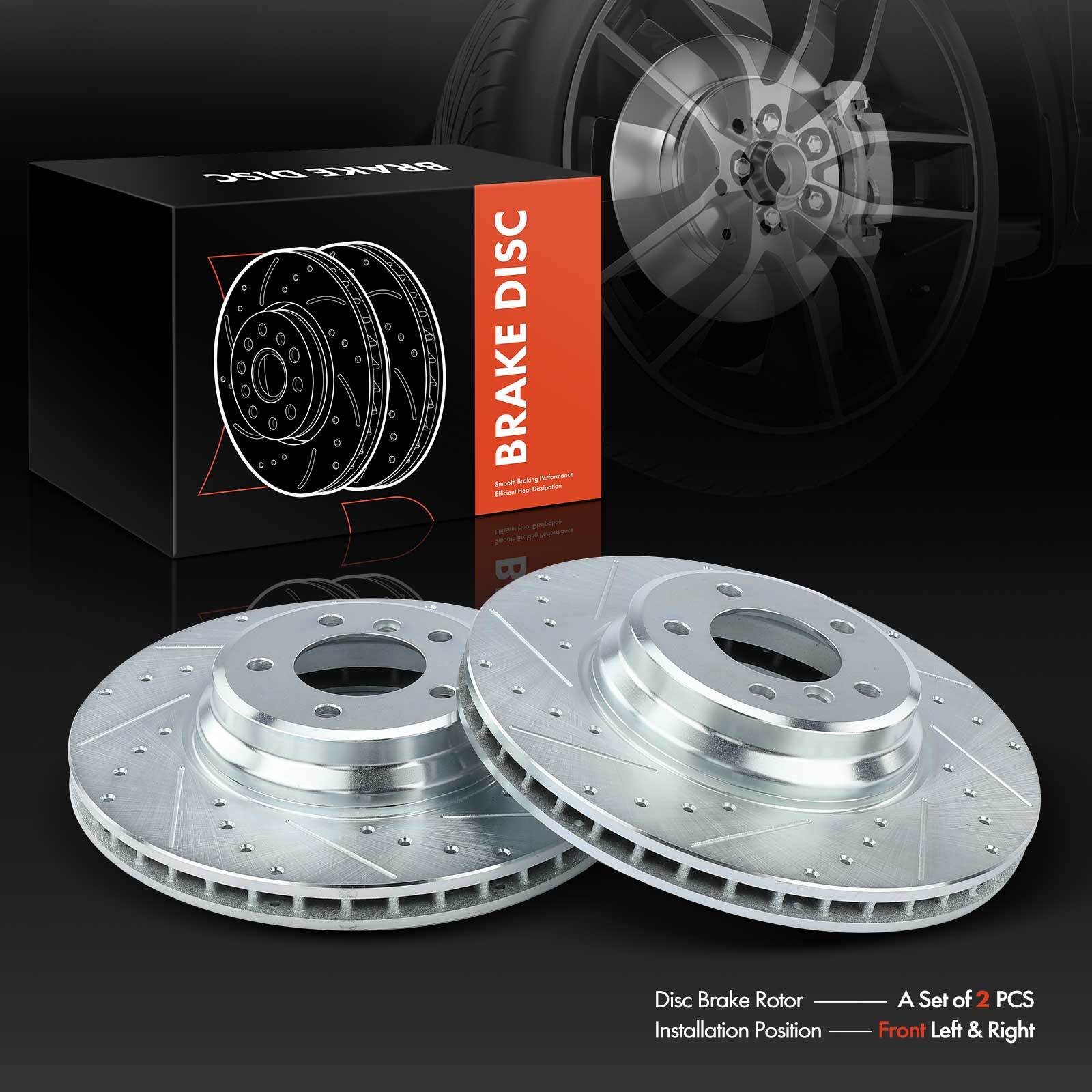 Front Drilled Brake Rotors for BMW E92 E84 335i 20072013 335d 335is X1