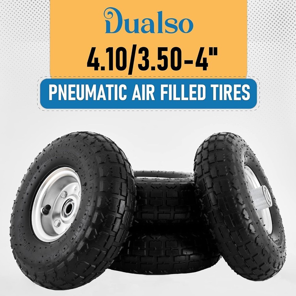 10Inch Replacement Tire and Wheel Utility Tires for Dolly Hand Truck