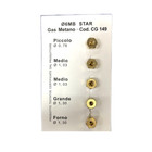 Set 6 Ugelli Gas In Ottone Per Cucine Hotpoint Ariston 5 Fuochi + Forno &ndash; Bombola GPL