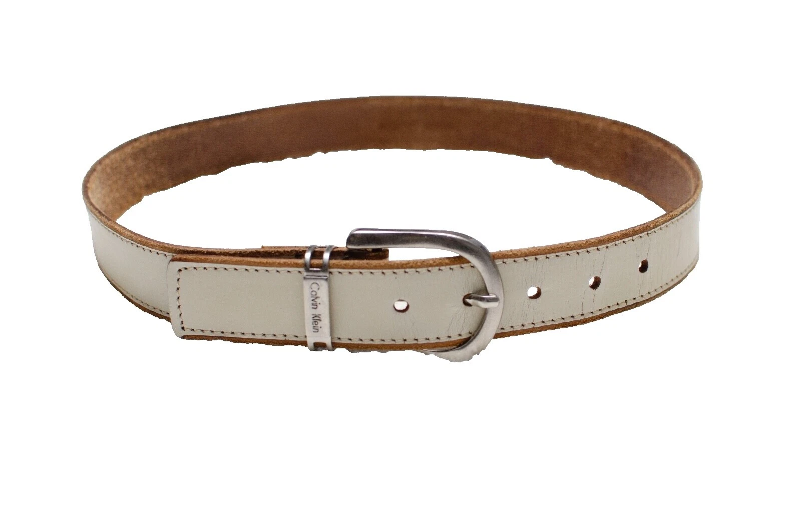 Cinturones sólido blanco Calvin Klein para mujeres