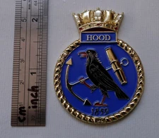 Metal Badge HMS Battle Cruiser Hood for 1/200 1/350 1/700 model display