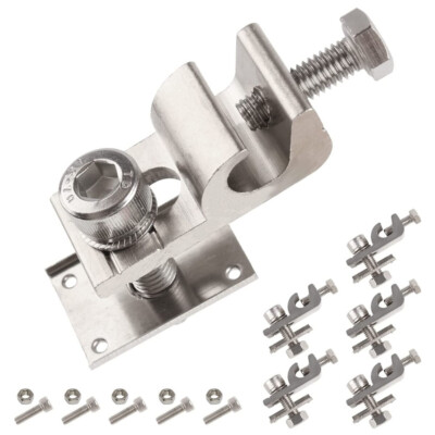 Solarmodul Erdungsklemmen Set 8 Stück M8 Edelstahl - 42x20mm Für Photovoltaik-Anlagen