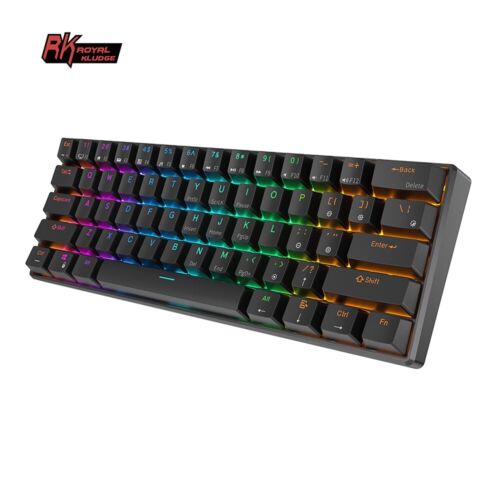 Tastiera meccanica 61 tasti RK ROYAL KLUDGE RK61 tastiera da gioco sostituibile a caldo - Foto 12 di 23