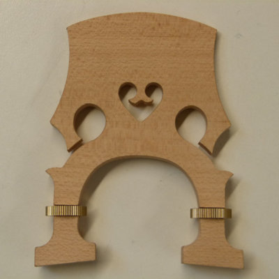 ADJUSTABLE DOUBLE BASS BRIDGE, FRENCH STYLE, CHOOSE ANY SIZE 4/4 - 1/8 UK SELLER