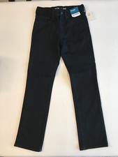 Old Navy Boys Size 12 Black Denim Straight Built-In Flex Jeans Brand New w/ Tags