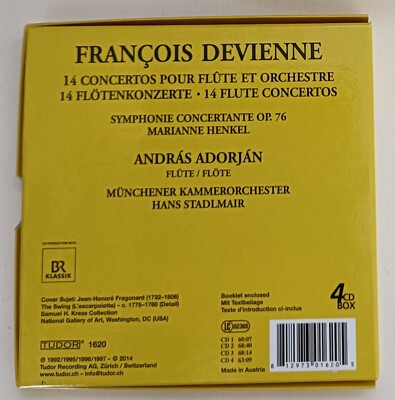 François Devienne 14 Concertos Pour Flute Et Orchestre Andras