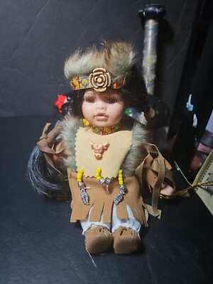 Kinnex Native American Porcelain Doll 