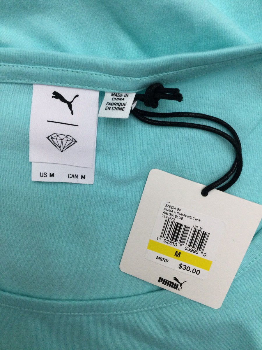 PUMA X Diamond Supply Co. Aruba Blue Tank Size M | eBay