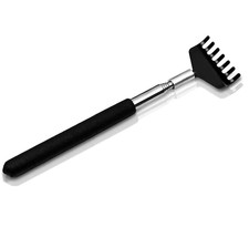 Retractable Back Scratcher NEW Opens to 26" Closes to 8" Black Metal
