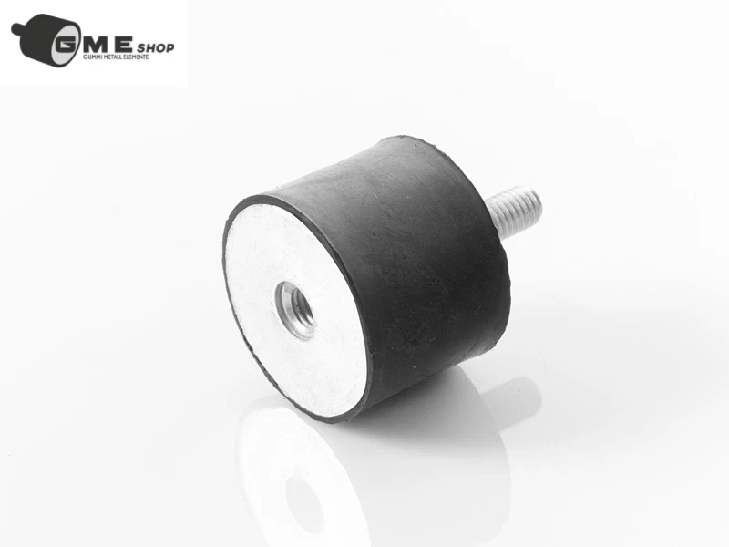 Gummipuffer Typ B Schwingungsdämpfer Silentblock GummiMetall Puffer M3 bis 20 - Bild 3 von 4