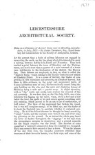 Notes on a discovery of Ancient Coins near Hinkley, Leicestershire.  1871