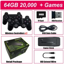 Video Game Console 64G Built-in 10000 Games Retro Handheld Game Console Wireless