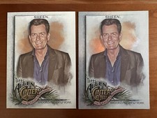 2022 Topps Allen & Ginter Baseball #292 CHARLIE SHEEN (2) Base + Glossy Base