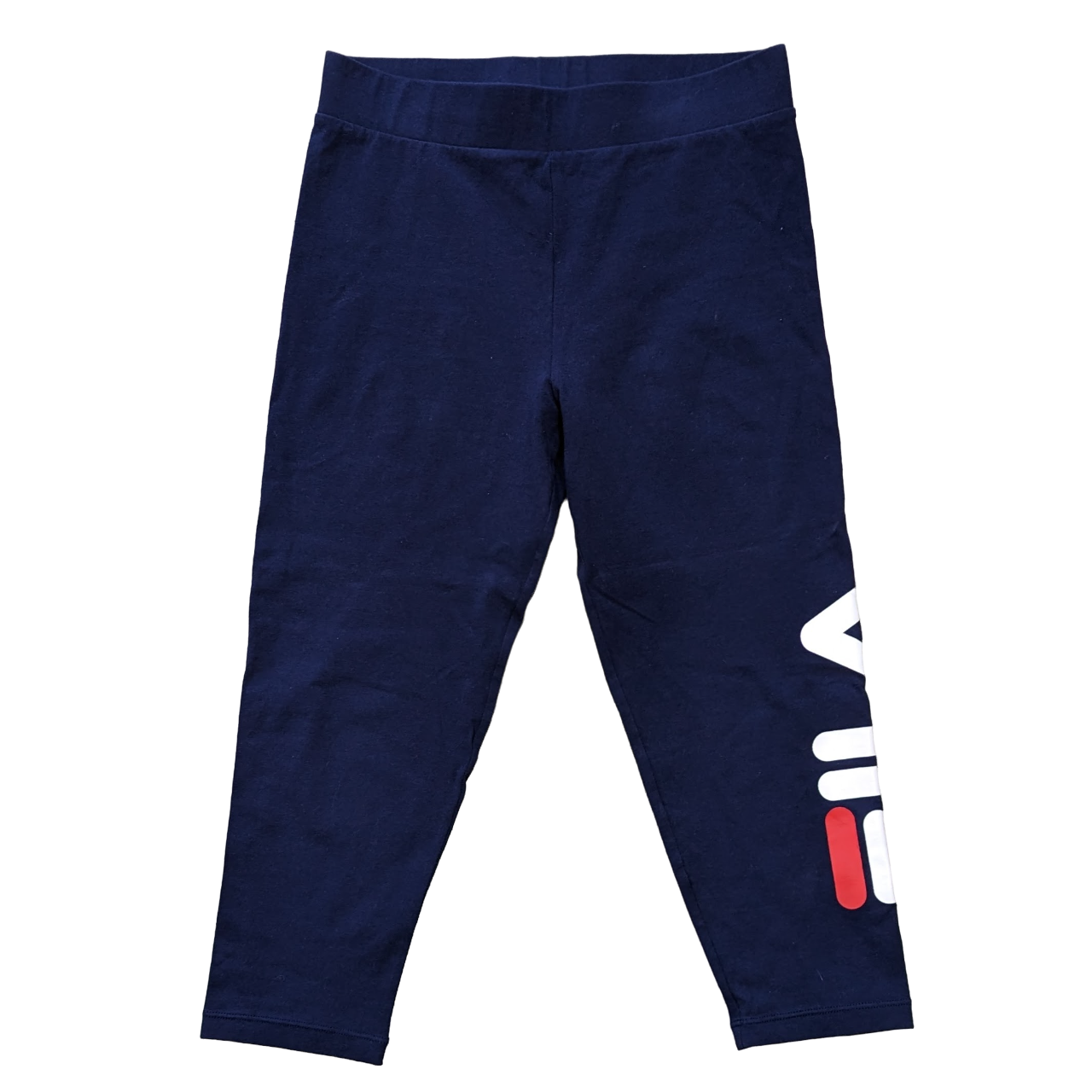 Fila Ladies Blue Cropped Tracksuit Bottoms Leggings Extra Small