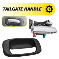 Rear Tailgate Handle Chrome W Bezel 99-06 For Chevrolet Silverado Sierra Truck