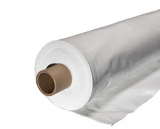 1200 SF (12FT WIDE) 14M WHITE WOVEN SOLID Vapor Barrier CRAWLSPACE ENCAPSULATION