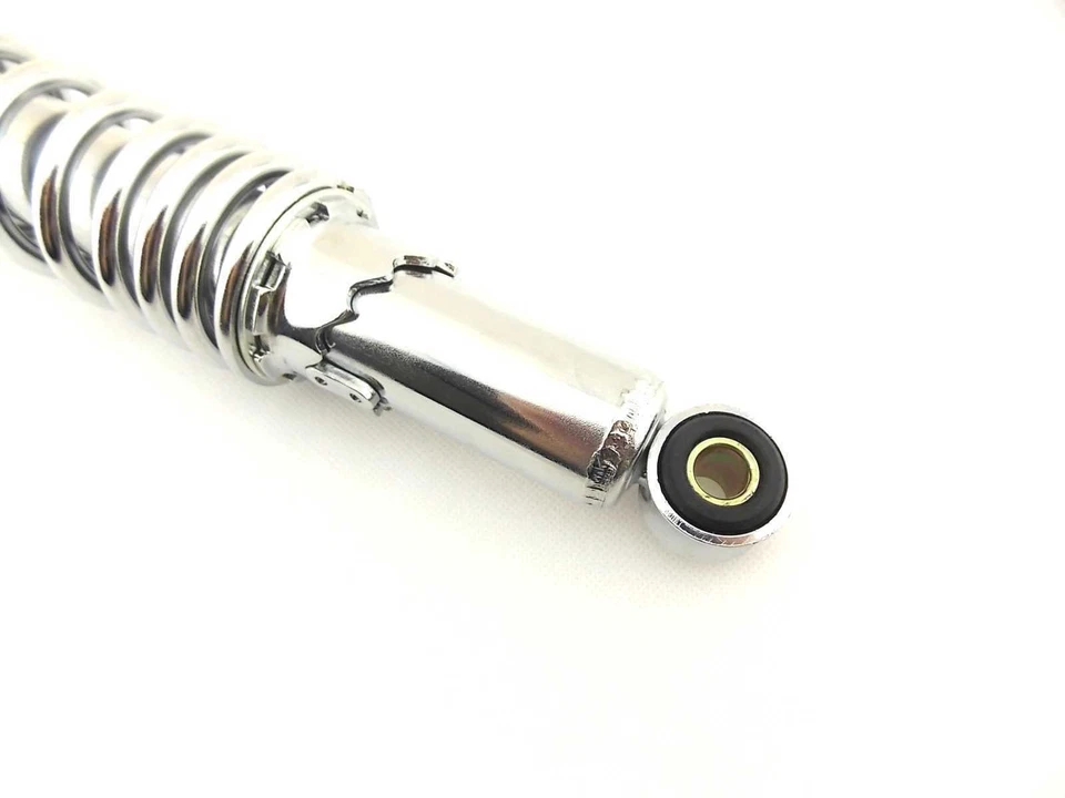 AMORTIGUADORES TRASEROS KAWASAKI KH400 320mm JBS CROMADOS OJO A OJO Foto 3 de 4