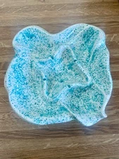 Vintage MCM Large Speckled Ceramic Ashtray 