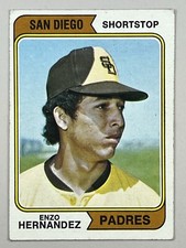 1974 Topps #572 Enzo Hernandez San Diego Padres