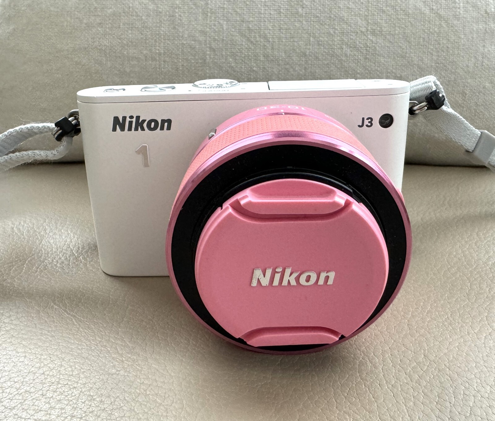 Nikon 1 J3 14.2MP Digital Camera White (Kit w/ VR 1030mm Pink Lens) eBay