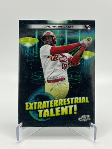 Jordan Walker [Black Eclipse] #ET-20 2023 Topps Cosmic Chrome Extraterrestrial Talent card