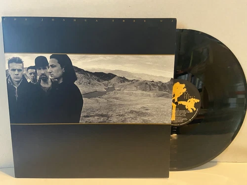 U2 The Joshua Tree Original 1987 LP Vinyl Record w Insert Poster Gatefold  NM/EX