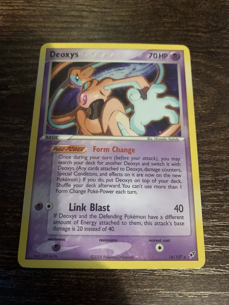 Pokemon Deoxys - 16/107 EX Deoxys Deck Exclusives Deoxys HOLO Rare