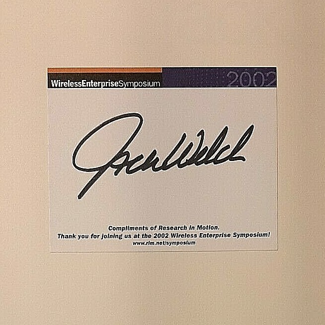 Straight From the Gut Signed by Jack Welch Autograph Hardback