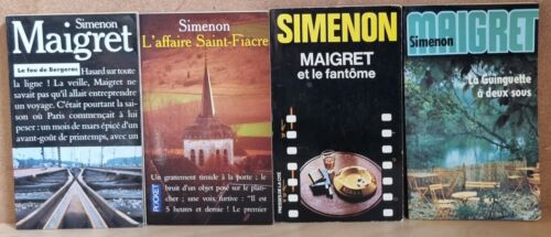 4 poches Maigret fous de Bergerac affaire saint fiacre guinguette 2 sous fantôme - Photo 1/3