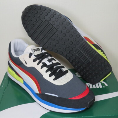 PUMA City Rider Trainers Sneakers Black Ebony 382044-03 Mens  display picture 2