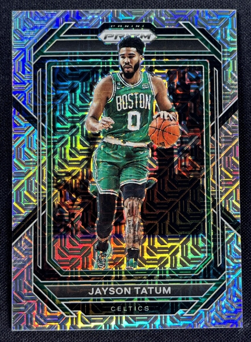 2022-23 Panini Prizm Basketball Jayson Tatum #17 Mojo Prizm Celtics /25