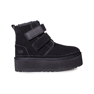 UGG NEUMEL PLATFORM BLACK LEATHER STRAP CHUKKA WOMEN'S BOOTS UGG NEUMEL PLATFORM BLACK LEATHER STRAP CHUKKA WOMEN'S BOOTS