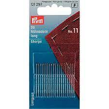 Nähnadeln lang Stahl 10 silberfarbig 0,50 x 32 mm (0,20€/1Stk)