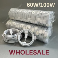 Bulk Lot Type USB-C to USB-C Cable 60W/ 100W Fast Charging PD Cord Rapid Charger