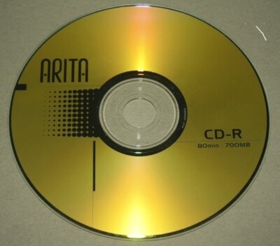 3 x Arita Ritek CD-R 52x Speed 80 Min CD Discs 700MB Non Printable