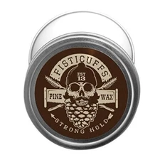 Grave Before Shave Fisticuffs Pine Scent Strong Hold Mustache Wax 1 Oz. Tin 