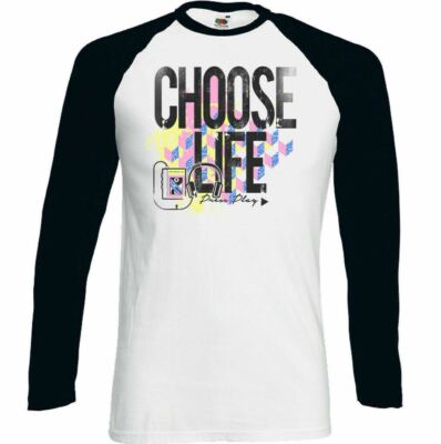 Wählen Sie Life Press Play Herren Retro Musik T-Shirt Wham Kopfhörer Kassette 80er Top