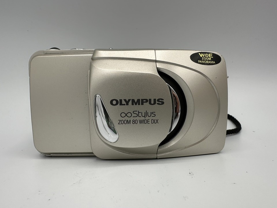 Olympus Stylus Epic Zoom 80 DLX POINT AND SHOOT FILM CAMERA SILVER Not